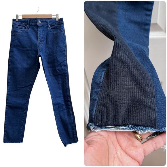 Levi’s Made & Crafted 721 High Rise Skinny Side Ribbed Panel Jean Size 31 56477 - Picture 1 of 16